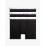 TOMMY HILFIGER Erkek 3P BOXER BRIEF WB Boxer Black/Black/Black White Wb M