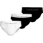 Tommy Hilfiger Erkek 3P BRIEF DTM Şort, Th Wht/Th Wht/Blk, S-M