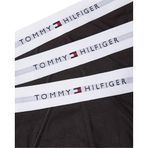 TOMMY HILFIGER Erkek 3P BRIEF WB Külot Black/Black/Black White Wb L