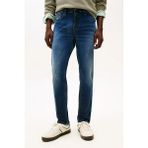 Tommy Hilfiger Erkek Austin Dar Kalıp Daralan Paça Jean Pantolon - Mavi - 33 - 30