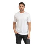 Tommy Hilfiger Erkek Bisiklet Yaka T-Shirt, Beyaz, XL Beden