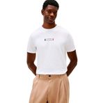 Tommy Hilfiger Erkek Brand Love Small Center Tee Mw0mw41453 S/S Tişört (1'li Paket), beyaz (beyaz), XXL