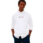 Tommy Hilfiger Erkek Brand Love Sweatshirt Mw0mw41428 Kazak Sweatshirt (1'li Paket), beyaz (beyaz), S