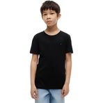Tommy Hilfiger Erkek Çocuk BOYS BASIC CN KNIT S/S Shirt Meteorite 80