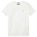 TOMMY HILFIGER Erkek Çocuk BOYS BASIC CN KNIT S/S Tişört Bright White 80