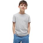 TOMMY HILFIGER Erkek Çocuk BOYS BASIC CN KNIT S/S Tişört Grey Heather 74