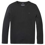 TOMMY HILFIGER Erkek Çocuk Gömleği BOYS BASIC CN KNIT L/S Shirt Meteorite 4