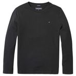 TOMMY HILFIGER Erkek Çocuk Gömleği BOYS BASIC CN KNIT L/S Shirt Meteorite 7