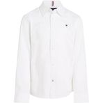 TOMMY HILFIGER Erkek Çocuk Gömleği SOLID STRETCH POPLIN SHIRT L/S Shirt White 14