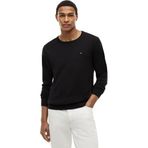 TOMMY HILFIGER Erkek CORE ESSENTIAL COTTON CREW NECK Sweater Black S