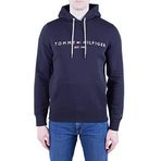 Tommy Hilfiger Erkek CORE TOMMY LOGO HOODY Sweatshirt JET BLACK L