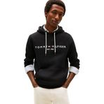 Tommy Hilfiger Erkek CORE TOMMY LOGO HOODY Sweatshirt JET BLACK S