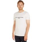 Tommy Hilfiger Erkek CORE TOMMY LOGO TEE Shirt SNOW WHITE XXXL