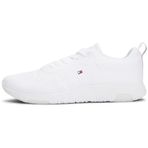 Tommy Hilfiger Erkek CORPORATE KNIT RIB RUNNER Spor Ayakkabı White 40