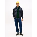 Tommy Hilfiger Erkek Dik Yaka Sweatshirt, Mavi, L