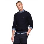 Tommy Hilfiger Erkek Dokulu Waffle Örgü Bisiklet Yaka Kazak Hafif Kazak, Büyük ve Uzun Boylarda Mevcuttur, Çöl Gökyüzü, 5XL Büyük Uzun