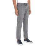 TOMMY HILFIGER Erkek Dokuma Kumaş Normal Bel Düz Paça Pantolon, Gri, 32/30
