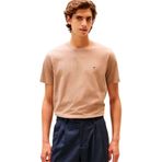 Tommy Hilfiger Erkek ESS Seasonal Reg Fit Solid Tee Mw0mw39995 S/S Tişört, Bej, M