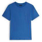 Tommy Hilfiger Erkek ESS Seasonal Reg Fit Solid Tee Mw0mw39995 S/S Tişört, Mavi (Blue Orbit), L