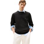 TOMMY HILFIGER Erkek ESSENTIAL FLEECE CREWNECK Sweatshirt Black M