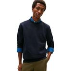 TOMMY HILFIGER Erkek ESSENTIAL FLEECE CREWNECK Sweatshirt Desert Sky XXL