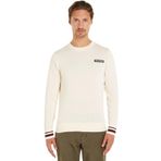 Tommy Hilfiger Erkek Global Stripe Crew Nk kazak, Calico, M
