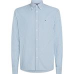 TOMMY HILFIGER Erkek Gömleği HERITAGE OXFORD STRIPE RF SHIRT Shirt Shirt Blue/White XXL