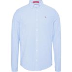 Tommy Hilfiger Erkek Gömlek Mavi Renk Slim Fit Truvakar Kol Renkblok Desenli
