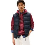Tommy Hilfiger Erkek Kapitone Regular Fit Yelek, Lacivert, L Beden
