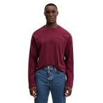 Tommy Hilfiger Erkek Kapüşonsuz, Cepli Uzun Kollu Sweatshirt, Bordo, XL