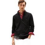 Tommy Hilfiger Erkek kazak fermuarlı Essential Cotton Zip Thru dik yaka, Mavi (Desert Sky), XXL
