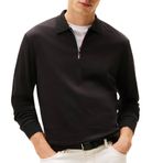 Tommy Hilfiger Erkek kazak siyah MW0MW40302, Siyah, XXL