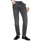 Tommy Hilfiger Erkek kot pantolon, konik dar kesim, Denim (zengin gri), 32W / 30L