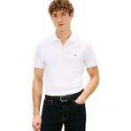 TOMMY HILFIGER Erkek LIQUID COTTON ESSENTIAL REG POLO Polo Tişört White L