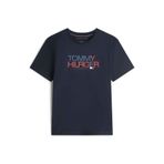 Tommy Hilfiger Erkek Marka Logolu Günlük Kullanıma Uygun Lacivert T-Shirt MW0MW42369 DW5