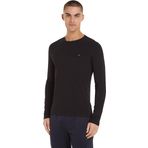 TOMMY HILFIGER Erkek Marka Logolu Günlük Kullanıma Uygun Siyah Sweatshirt MW0MW10804-BDS S