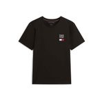 Tommy Hilfiger Erkek Marka Logolu Günlük Kullanıma Uygun Siyah T-Shirt MW0MW42367 BDS