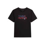 Tommy Hilfiger Erkek Marka Logolu Günlük Kullanıma Uygun Siyah T-Shirt MW0MW42369 BDS