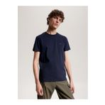 Tommy Hilfiger Erkek Marka Logolu Pamuklu Günlük Kullanım Mavi T-Shirt -DW5 MW0MW33202