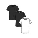 Tommy Hilfiger Erkek Marka Logolu Pamuklu Günlük Kullanıma Uygun Çok Renkli T-Shirt DM0DM21579 06M