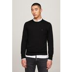 Tommy Hilfiger Erkek Marka Logolu Pamuklu Günlük Kullanıma Uygun Siyah Kazak Mw0mw28046-bds