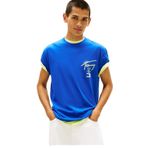 Tommy Hilfiger Erkek Mavi T-Shirt, XXL Beden