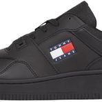 Tommy Hilfiger Erkek (NEW) TJM RETRO BASKET ESS Spor Ayakkabı Black 40
