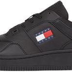 Tommy Hilfiger Erkek (NEW) TJM RETRO BASKET ESS Spor Ayakkabı Black 45