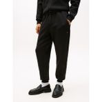 Tommy Hilfiger Erkek Normal Kalıp Beli ve Paçası Lastikli Pamuklu Siyah Eşofman Altı MW0MW41357-BDS - 2XL