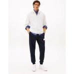 Tommy Hilfiger Erkek Normal Kalıp Paçası Lastikli Th Imza Şeritli Pamuklu Lacivert Eşofman Altı MW0MW40416-DW5 - 3XL