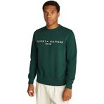 Tommy Hilfiger Erkek Organik Pamuklu Logo Detaylı Sweatshirt XXL Yeşil 8720637119822