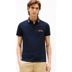 Tommy Hilfiger Erkek Pamuklu Regular Fit Logo İşlemeli Kısa Kollu Lacivert Polo Yaka T-Shirt MW0MW39837-DW5