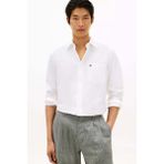 Tommy Hilfiger Erkek Papertouch Cepli Gömlek - Beyaz - White - 2XL