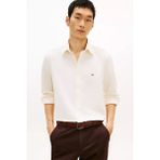 Tommy Hilfiger Erkek Performance Pique Oxford Gömlek - Kırık Beyaz - 2XL